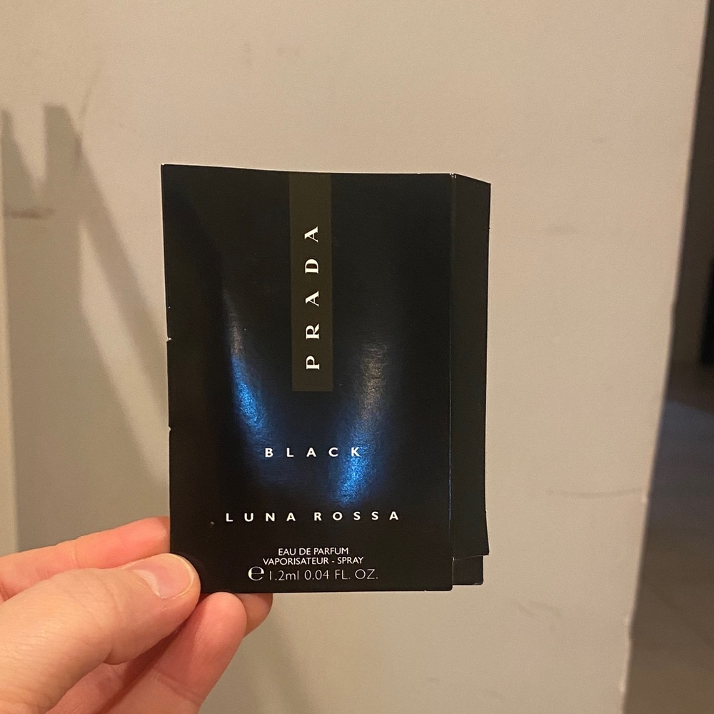 Prada Black Luna Rossa Sample Card